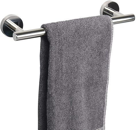YUET Towel Rail 30CM Chrome Hand Towel Holder Bar Bathroom Holders For Bathrooms Kitchen Dish Cloths Hanger 304 Stainless Steel RUSTPROOF Wall Mounted 12''