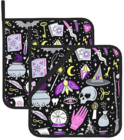 Sottovaso quadrato isolato (set di due) per forno a microonde e forno a microonde, per piatti da cucina, ecc.