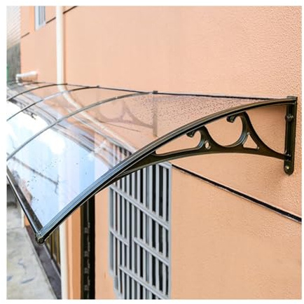 Marquesinas Exterior para Puertas y Ventanas，toldo for puerta de entrada for contraventana solar, protección contra rayos UV, lluvia y nieve, hoja hueca, personalizable ( Size : 60x110cm/24x43in )
