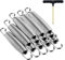 UROVIBOSCR Trampolin Federn für CalmMax, Skywalker, BCAN, 12 Stück Edelstahl-Ersatzfedern (14cm Trampolin Federn)