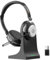 Wantek Casque Bluetooth sans Fil avec Micro, Casque sans Fil avec Station de Charge, Dongle USB, Casque Bluetooth avec Microphone pour PC Bureau Zoom Skype Ordinateur Portable Centre d'appel équipes