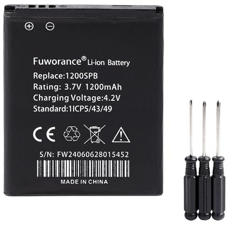 Fuworance Akku kompatibel mit Texas Instruments TI-84 CE, TI-84 Plus CE, TI-Nspire CX II Color, TI-Nspire CX II Cas, 3.7L1200SPB, P11P35-11-N01, 1200mAh/4,44Wh Grafikrechner, Akku