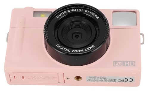Digitalkamera för Barn, Autofokuskamera, Kompaktkamera, 3-tums IPS-färgskärm, 4X Zoom, Anti-Shake, USB-laddningsbar, 48 MP för Examen (8 GB)
