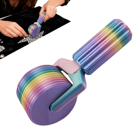 Strass-Presswalze, New 3D Printed Diamond Art Painting Roller, Diamant-Malerei-Zubehör, Roller-Pressen, Diamant-Kunstroller, Diamond Art Roller Tragbar Presswerkzeug, Diamantkunst Rollwerkzeug