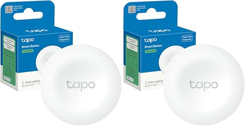Tapo S200B Smart Button, One-Click Alarm, Lighting Control, Customized Actions, Smart Doorbell, Magnetic Mounting, Battery Included, Easy Installation, Multiple Locations Control, Tapo Hub Required