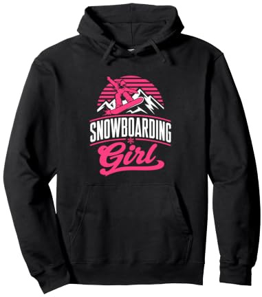 Snowboarder SNOWBOARDING GIRL Girls Children Snowboard Pullover Hoodie