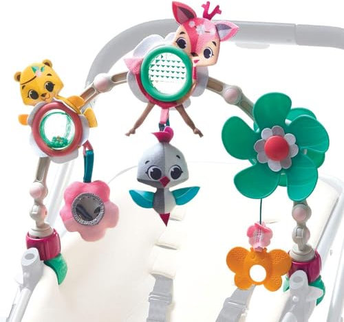 Tiny Love Arche d’activité Sunny Stroll avec Hochets, dès la Naissance, Clips de Fixation Universels Compatibles avec toutes les Poussettes ou Landaus, Collection Tiny Princess Tales