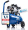 NTG Silent Druckluft Kompressor 1470W Starke Leistung 24 Liter Tank 9 Bar Ölfrei | besonders leise und flexibel einsetzbar mit 2 x Manometer und Druckregler