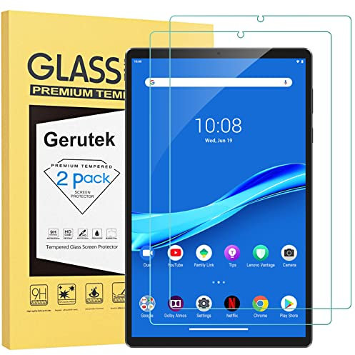 Gerutek 2 pezzi Pellicola Protettiva per Lenovo Tab M10 Plus 2nd Gen 10,3'' 2021/2020, Vetro Temperato per Lenovo Tab M10 Plus TB-X606F/TB-X606X/TB-X6C6X/TB-X6C6F[Anti-graffio][Senza bolle]