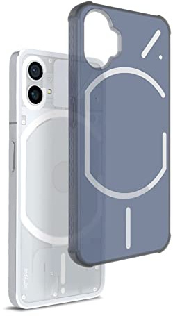 TUDIA Rugged Fit Designed for Nothing Phone 1 Case, [SKN] Anti-Fingerprint Shockproof Anti-Yellowing Slim Grip TPU Bumper Reinforced Corners Drop Protection Flexible Case Cover (Frosted Blue)