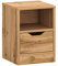 Target Home Nachttisch stehend mit Schubladen und Ablagen Nachtschrank 31x43 cm (Eiche Wotan, 1 Schublade)
