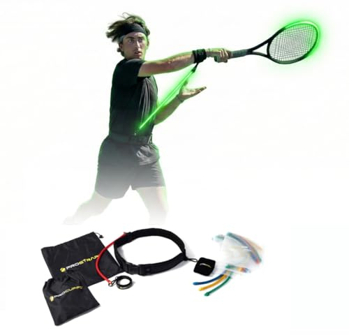 PROSTRAP-Pro Tennis Swing Trainer | Full Groundstroke Training System for Advanced Players | Develop Power, Spin, and Muscle Memory Like The Pros
