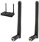 2 Pack WiFi Antenna, Dual Band RP-SMA Aerial 2.4GHz 5.8GHz 3dBi Gain Female Aerial External Connector for WiFi Router Wireless Network Card USB Adapter Video Surveillance Monitor Desktop PC IoT Device