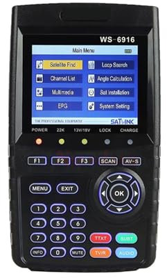 Receptor de satélite WS-6916 DVB-S2/S Sat Finder Receptor de satélite Medidor de buscador de señal de satélite para Antenas de Sistemas de Recepción Remota