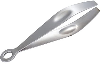 LABRIMP 1 Pezzo Tiracapelli strumento per la rimozione della lisca di pesce dispositivo di rimozione osso pinza a lisca di pesce pinzetta di precisione Acciaio inossidabile Silver