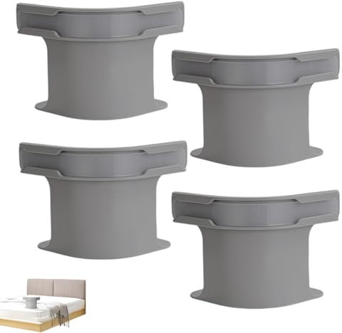 Zyluniy Sujetador de Sábanas Bajeras, Pack 4 Esquineros para Sábanas Resistentes, Sheet Lock Antideslizante, Sujeta Sábanas Bajeras Esquina con Soporte de Presión, Compatible con Todas Las Camas