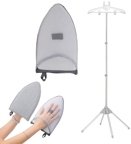 Genérico Soporte para Vaporera De Ropa,Perchero para Prendas al Vapor | Brazo Telescópico Ajustable Giratorio De Aluminio para Hogar Hotel Y Cuidado Textil