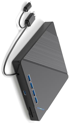 SELVFZ Duplicadores de disco multifunción USB 3.0 habilitados para grabación de CD, DVD, BluRay para computadora de escritorio, portátil, quemadores DVD ligeros para viajes