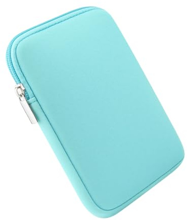 TOYZFRIENDY Custodia Protettiva per E-reader con Chiusura Zip Borsa Antigraffio Salvaschermo per Ebook Reader Design Sottile e Elegante in Verde Menta