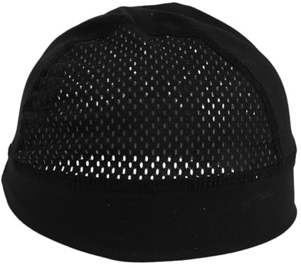 LALAFINA Casquette sous Casque Respirante à Séchage Rapide, Polyester et Polyuréthane, Protection Solaire, Noire, pour Hommes et Femmes, sous Casque, Entraînements Intensifs