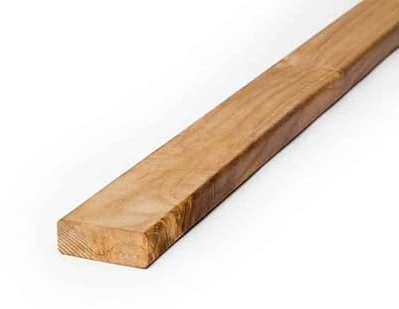 Lames de terrasse BioMaderas - En teck - Largeur : 50 mm - Épaisseur : 19 mm, marron