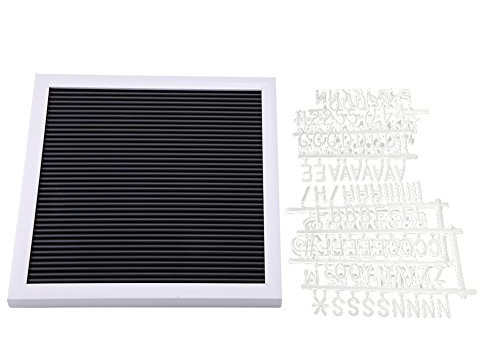 Nachricht Felt Letter Board änderbar mit Buchstaben und Zahlen Home Room Decor (White Frame)