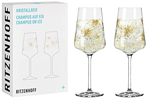 Ritzenhoff 60810011 Champagnerglas-Set, Glas, 400 milliliters, 2 Stück (1er Pack)