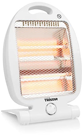 Tristar KA-5128 Calefactor radiante, IP24, oscilante, 800 W, 2 ajustes de calor, ángulo ajustable 30 grados, dimensiones 13 x 55 x 16 cm, apto para calentar 15 m2