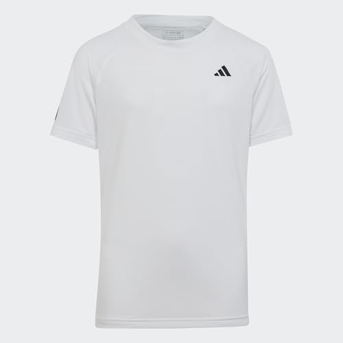adidas Girl's Club Tennis Tee, White, 11-12 Years
