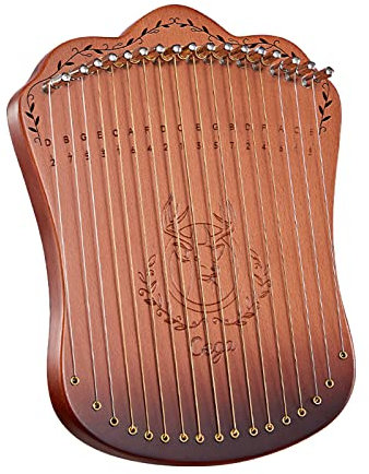 COMETX 17 String Lir Harfe Tragbare Feste Buche Holz Harfe Saite Instrument für Anfänger Kinder Erwachsene Tuning Switch mit Auswahl