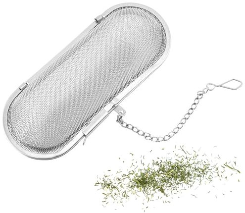 Miawtro Tea Infuser, 304 Stainless Steel Herb Spices Infuser Tea Infuser for Loose Tea with Chain, Tea Leaf Infuser, Loose Tea Strainer for Teapots