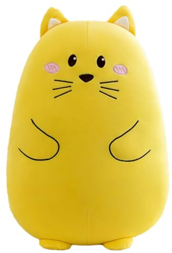 Cat stuffed animal Plush Pillow Cat Plush Toy 40cm Cute Cuddle Cat Plush Throw Pillow Gift for Kids and Girls,40cm