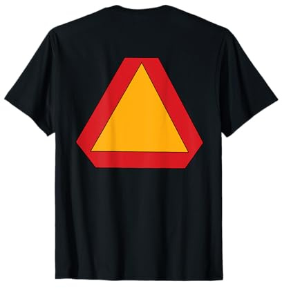 Slow Moving Vehicle On The Back Warning Triangle T-Shirt