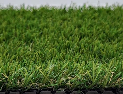 Hochwertige Kunstrasen Rasenteppich Aimsley für Garten - 200x50 cm - Florhöhe 21 mm - UV-Garantie 7 Jahre (DIN 53387) - Gewicht ca. 1015 gr/m²