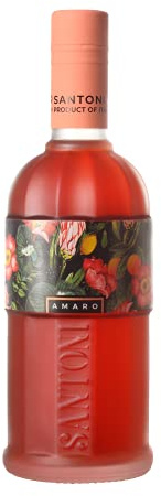 AMARO Santoni | 16% | 0,5 L | Premium Bitter Likör aus Italien | fruchtig-bitterer Aperitif aus Italien mit Rhababer Bitterorange & Irisblüte, die Basis für Spritz & Cocktails