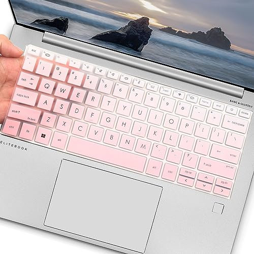 Tastaturabdeckung für HP EliteBook 830 835 840 845 1040 G9 G10, 13,3 14 Zoll HP EliteBook Tastaturschutz (nicht geeignet für 840 845 1040 G8 G7 G6 G5 G4 G3) - Ombré Pink