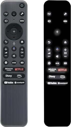 Neue RMF-TX910U Sprachfernbedienung Original -für die meisten Sony 2023 2024, Fernseher, Enthält Stimme, Hintergrundbeleuchtung und Metallgehäuse, compatibleXR-55A95L, XR-65A95L, 77A95L.