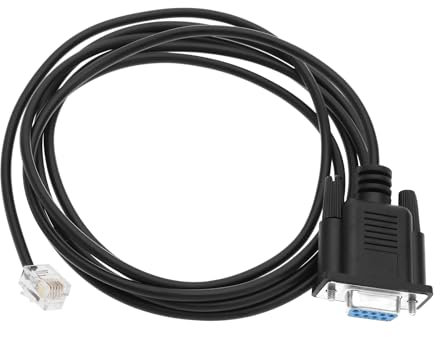 Create idea Câble Adaptateur DB9 Série RS232 vers RJ11 RJ12 6P6C Compatible avec Sevo Lecteur Compatible avec Leadshine Communication Pas à Pas pour APC PDU 940-0144A Longueur de Câble 1,8 m