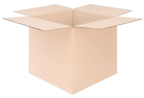 Förpackning vikbara kartonger 500 x 500 x 500 mm brun (yttermått 505 x 505 x 510 mm) KK 116 1-vågig fraktkartong för medelstora varor, DHL-paket, DPD GLS Hermes-kartonger (30 stycken)