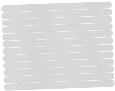 Healifty 12 Piezas Cinta Antideslizante Blanca para Escaleras y Ducha Adhesivo Resistente al Agua Superficie Convexa para y Escalones