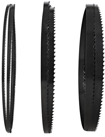 TASP 59-1/2 Bandsaw Blades Set (1/8 1/4 3/8 Wide) for 9 Band Saw, Compatible with Craftsman, Ryobi, Black & Decker, Delta, Wen, Pack of 3