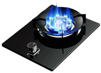 Fornello a gas portatile a bruciatore singolo con uscita ad alto calore, protezione da guasto di fiamma e design antivento per uso esterno e cucina