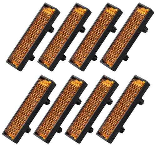 Pedalreflektor - percykelpedalreflektorer, nattsäkerhet pers reflektorer | Perpedala reflekterande ark på natten, 8 st reflektorer, reflexark