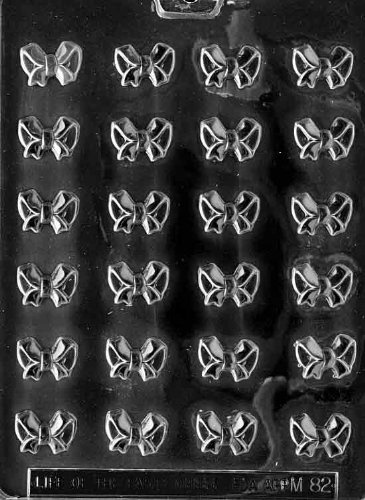 Grandmama's Goodies M082 Bite Size Bows Chocolate Candy Soap Mold with Exclusive Molding Instructions