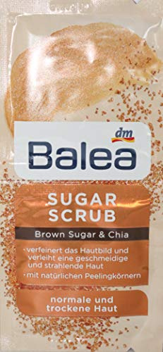 Balea Sockerskrubba skrubb brun socker & chia 10-pack
