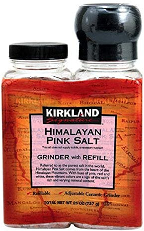 Kirkland Signature Himalaya Moulin à sel rose avec recharge 737 g