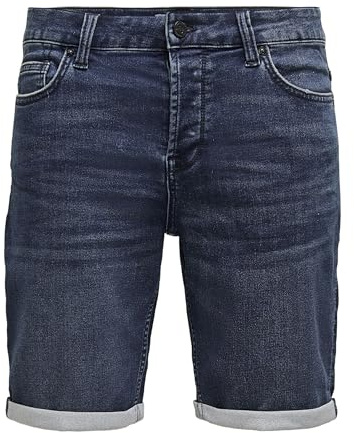 Only & Sons Onsply Reg D Blue Jog PK 8582 Dnm Noos Pantalones Cortos Hombre, Azul Denim, S
