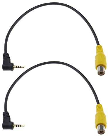 Create idea 2st 2,5 mm TRRS hane till RCA hona linbana GPS-navigator Video AV-ingång RCA-adapter Kabel Ljudkabel Konvertersladd Anslutningsledning 26cm