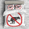 XIICOO Bettdecke Set Cartoon-Scheiße Bettwäsche Lustige Scheiße Hund Kacken Bild Drucken | 1 Bettdecke + 2 Kissenbezüge(3Pcs) Oder Spannbettlaken (4Pcs) (A,DOUBLE-3PCS)