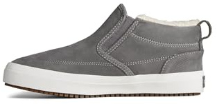 Sperry Women's Crest Lug Side Zip Sneaker, Grey, 10